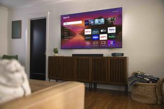 Roku TV in a living room