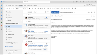 A screenshot of the Microsoft Outlook interface