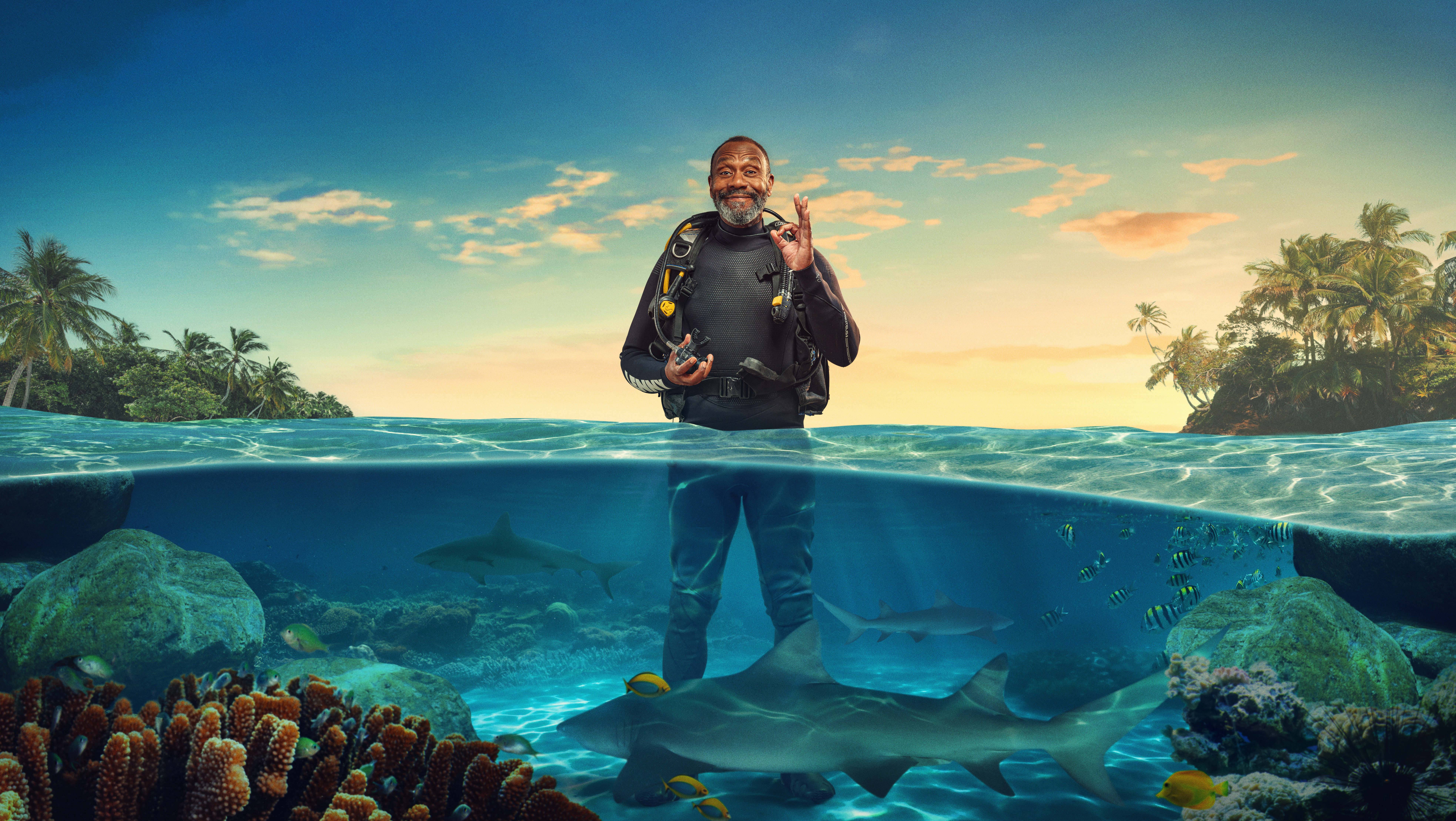 Sir Lenny Henry on SHARK! Celebrity Infested Waters