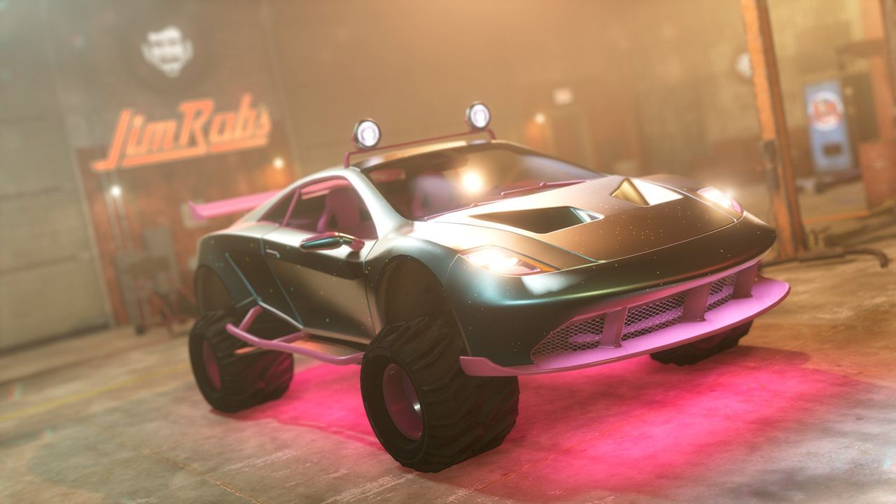 Image of Saints Row (2023) and vehicle customization.