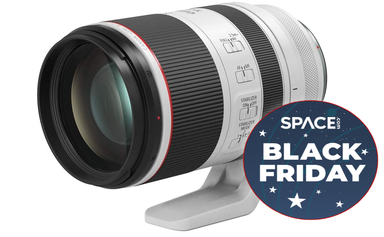 Save $500 on the Canon RF 70-200mm F2.8L IS USM lens this Black Friday Space