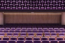Purple theatre seating