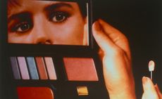 Richard Prince ‘Early Photography, 1977–87’ at Gagosian; face in make-up mirror