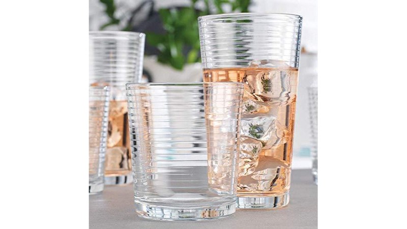 Le'raze ribbed drinking glasses