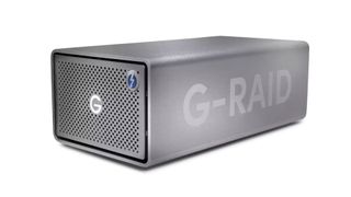 Product shot of G-RAID 2 RAID Array, one of the best external hard drives for video editing