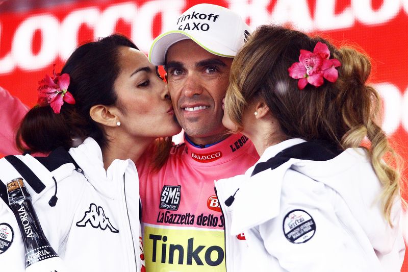 Another day in pink for Alberto Contador (Tinkoff-Saxo)