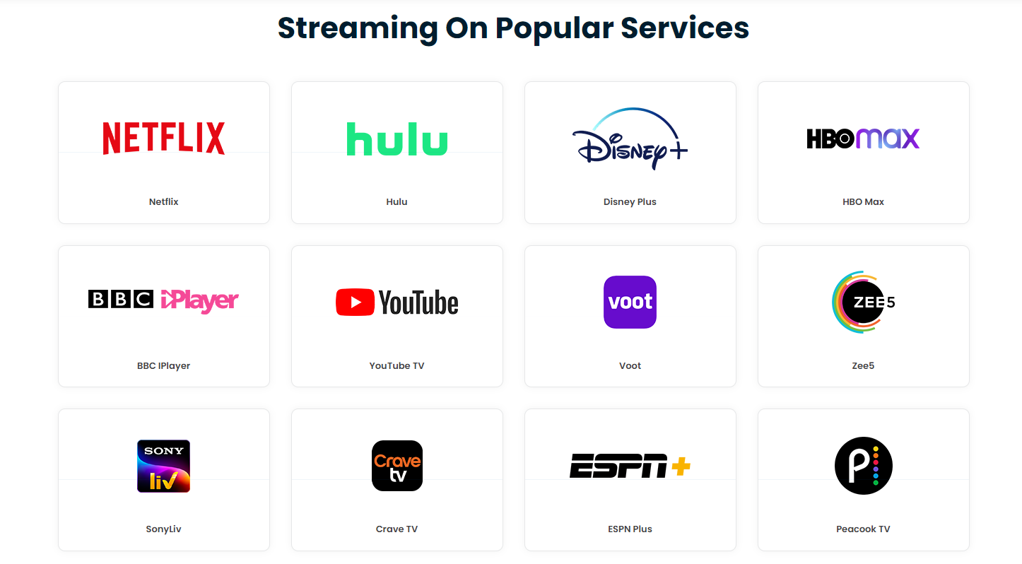 OysterVPN unblocks an impressive array of streaming platforms
