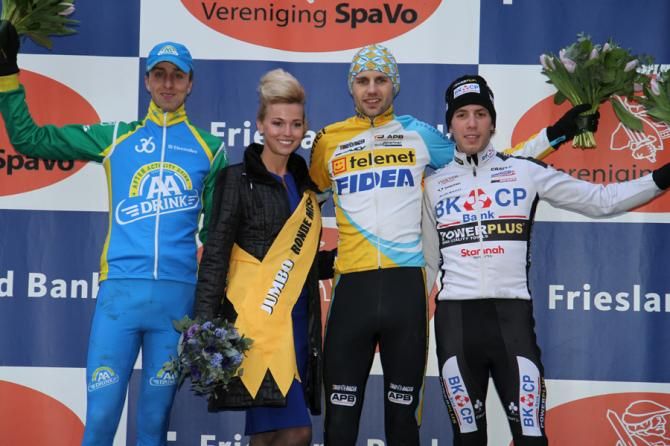 The Centrumcross podium: Thijs van Amerongen, Rob Peeters and Philip Walsleben