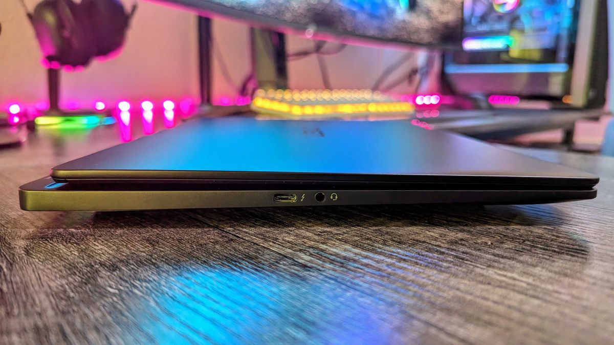 Image of the HP OMEN Transcend 14 gaming laptop.