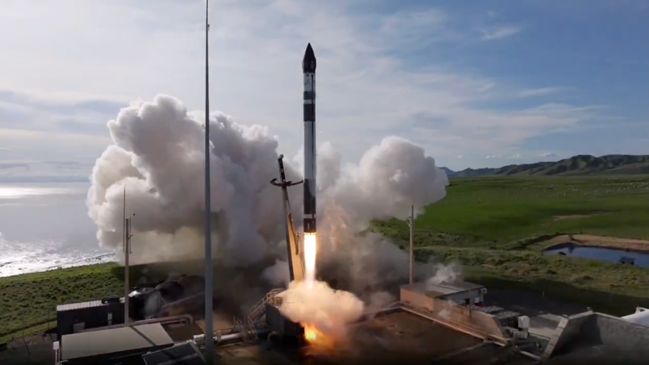 A Rocket Lab Electron rocket launches a Strix Earth-observing radar satellite for the Japanese company Synspective on Sept. 18, 2026.