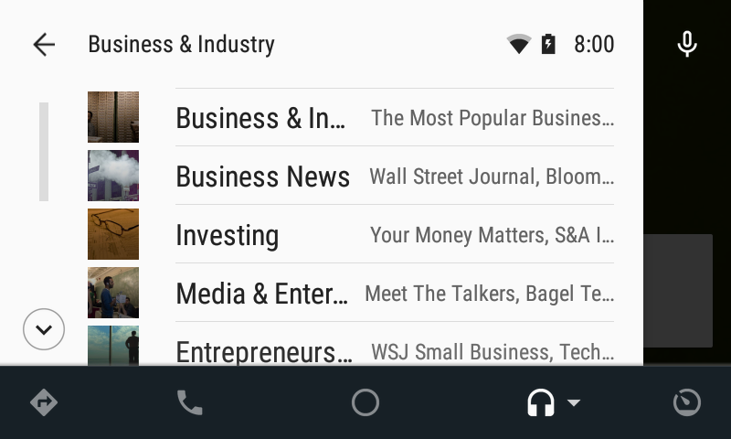 Stitcher on Android Auto