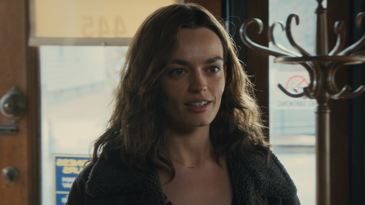 Ella (Emma Mackey) looks ahead in Ella McKay.