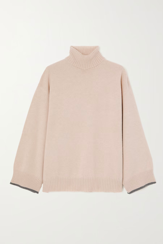 BRUNELLO CUCINELLI Bead-embellished cashmere sweater