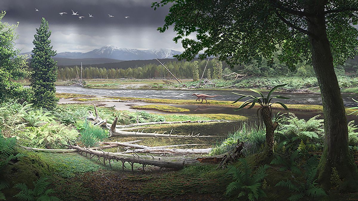 See the reconstructed home of 'polar dinosaurs' that thrived in the Antarctic 120 million years ago