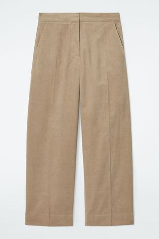 Cropped Corduroy Trousers