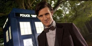 Matt Smith As The Doctor With The Tardis Doctor Who