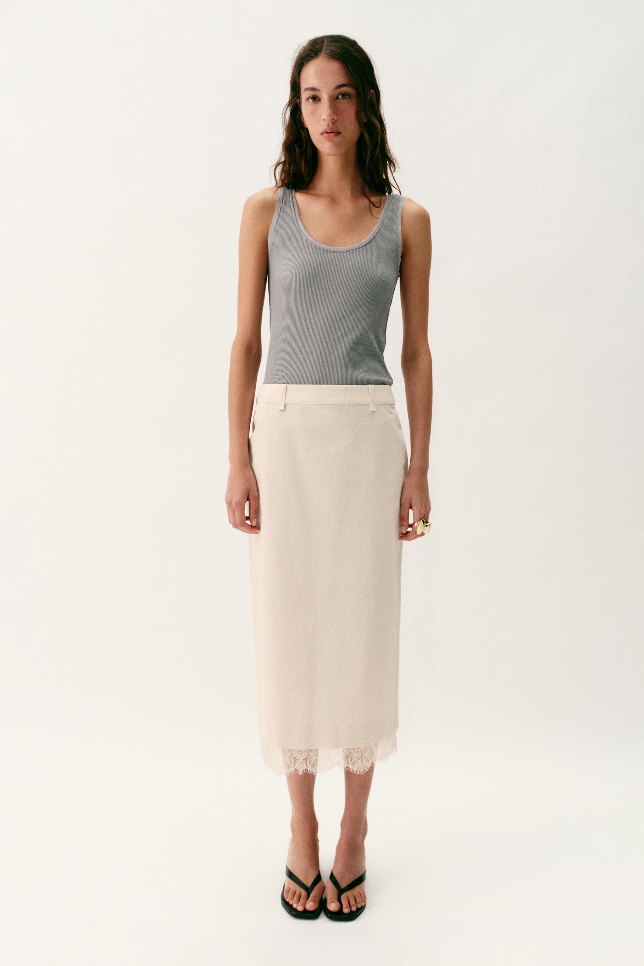 Lace Midi Skirt