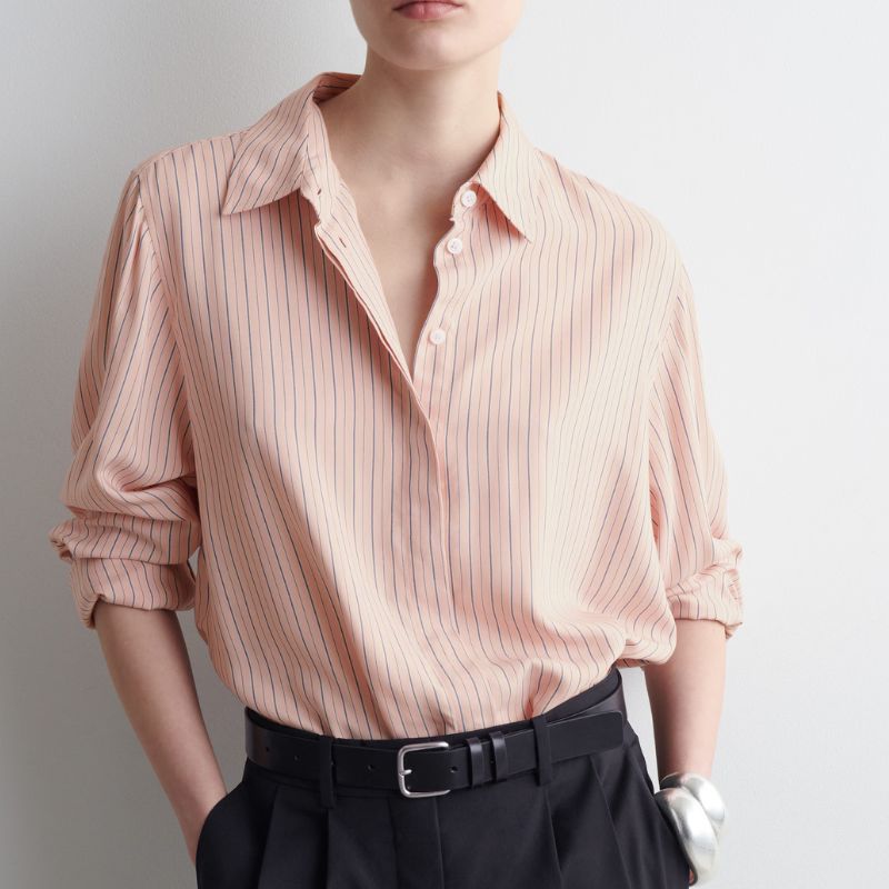 Image of salmon pink shirt