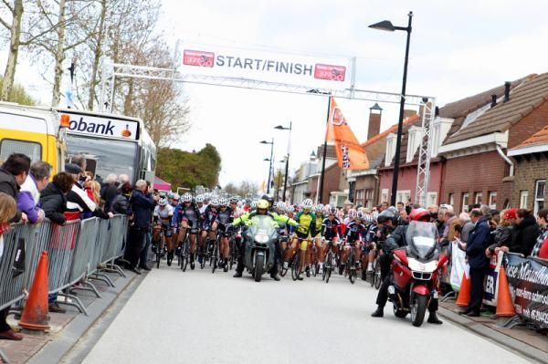 The race area before the start