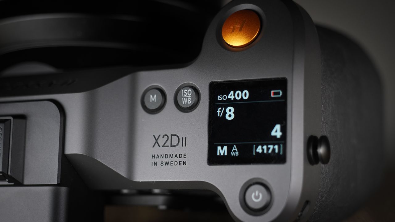 Hasselblad X2D II 100C on a wooden surface