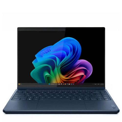 The Lenovo Yoga 9i 2-in-1 Aura Edition in front of a white background
