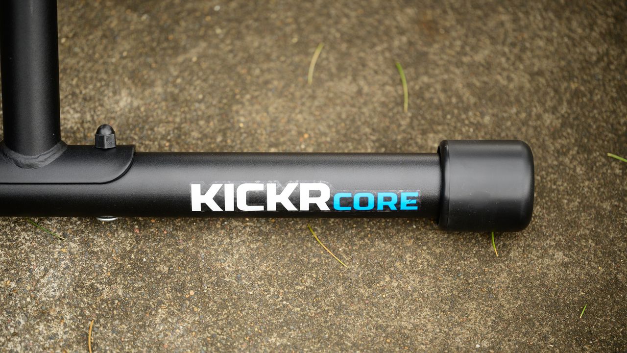 Wahoo Kickr Core Zwift One leg detail