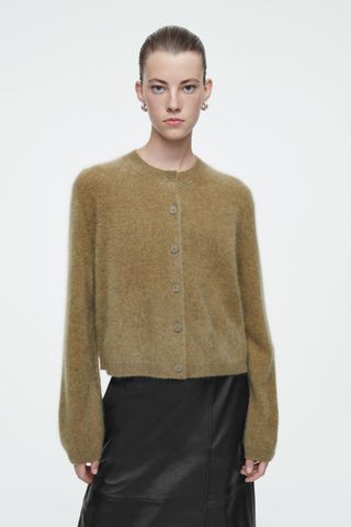 Pure Brushed-Cashmere Cardigan