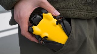 SkyRover X1 drone with yellow back