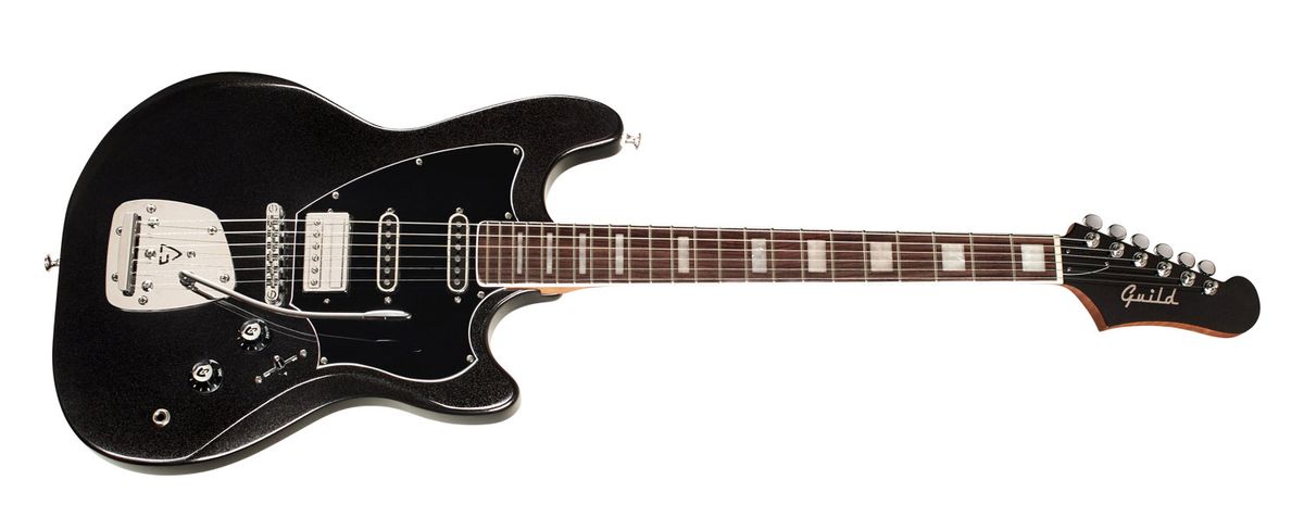 The Guild Surfliner Deluxe classes up the retro, midpriced electric with roasted maple neck and a newly designed vibrato