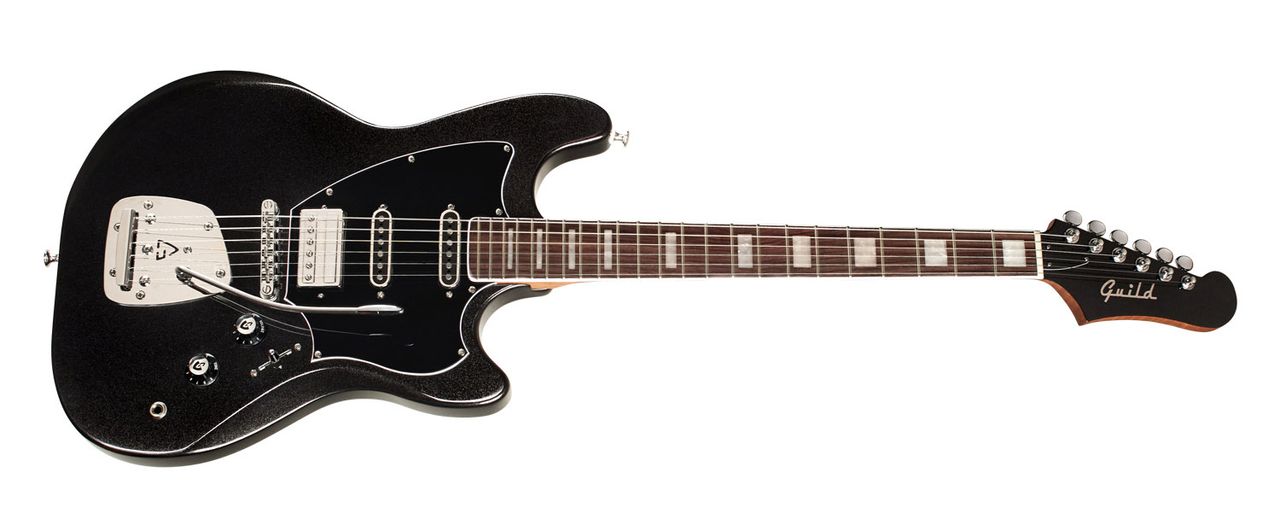 The Guild Surfliner Deluxe classes up the retro, midpriced electric with roasted maple neck and a newly designed vibrato