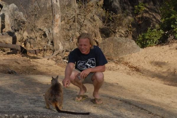 Making new friends at the Crocodile Trophy