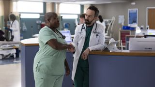 Nurse Hundley and Irving in The Resident Season 6