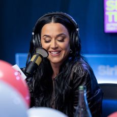 Katy Perry visits the SiriusXM studios on August 19, 2024 in Los Angeles, California. 