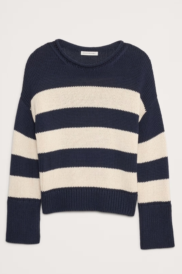Oversized Cotton Roll-Neck Sweater