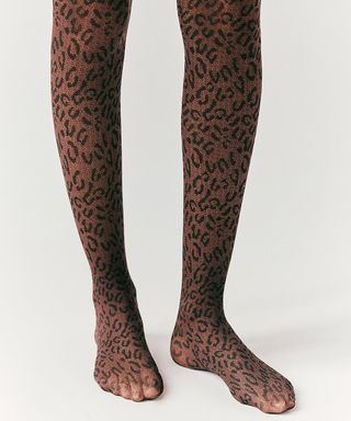 Free People Leopard Tights