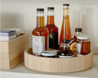 Best kitchen organizers: The Home Edit By iDesign Sand Divided Lazy Susan