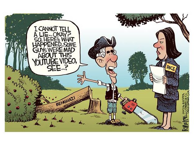 Political cartoon Benghazi Susan Rice