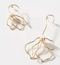 Anita Berisha Asymmetrical Lily Drop Earrings | $275&nbsp;