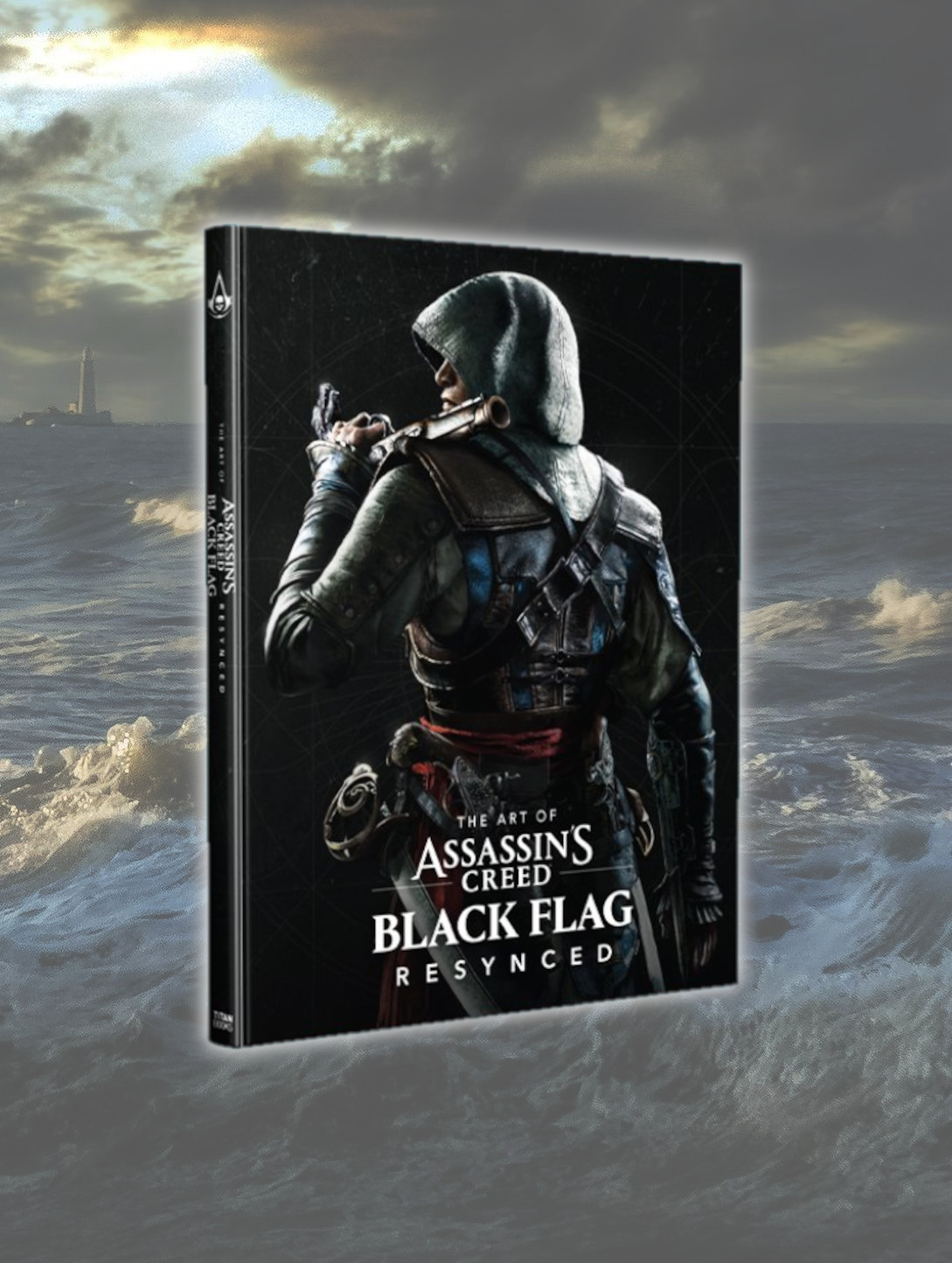 The Art of Assassin's Creed Black Flag Resynced book on a sea background