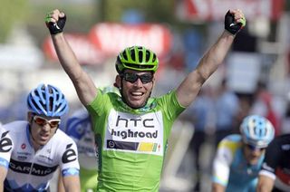 The new points format worked out well for green jersey Mark Cavendish (HTC Highroad)
