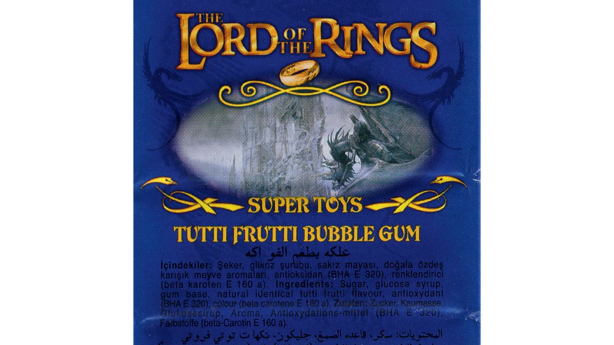 ...also appearing on Turkish gum wrappers
