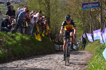 Philippe Gilbert (Quick-Step Floors) on the Koppenberg
