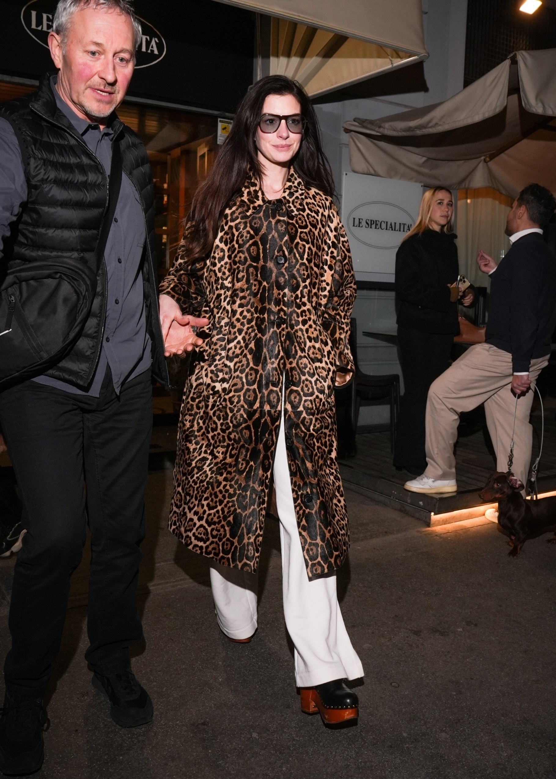 Anne Hathaway wore the returning clogs trend in spring 2026