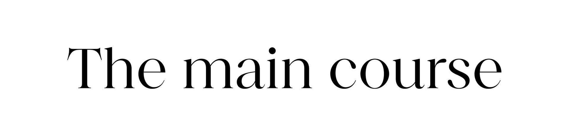 Typographical head for the main course of Easter recipes