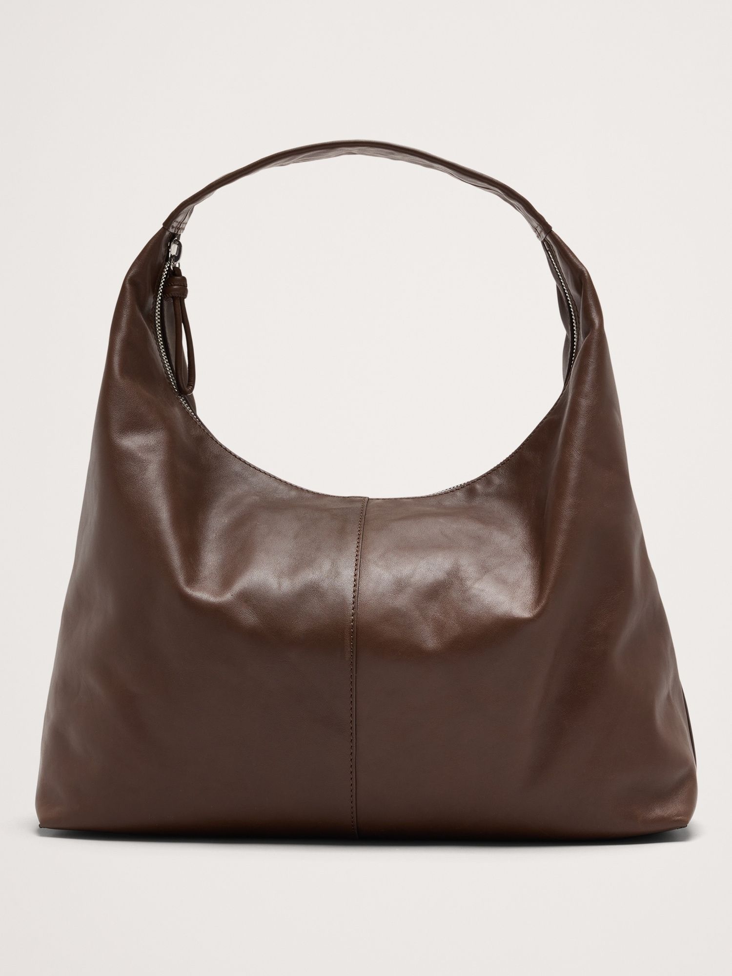 Slouchy Leather Hobo Bag