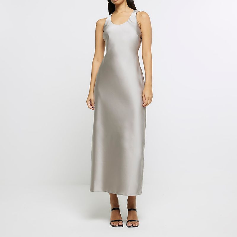 model wearing River Island Slip Dress