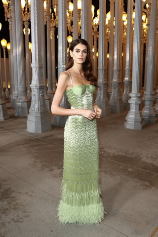 Kaia Gerber at the 2024 LACMA Film + Art Gala.