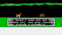 a screen from a variation of the oregon trail where you start with non-lethal dysentery