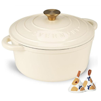 Overmont 7-Quart Enameled Cast Iron Dutch Oven