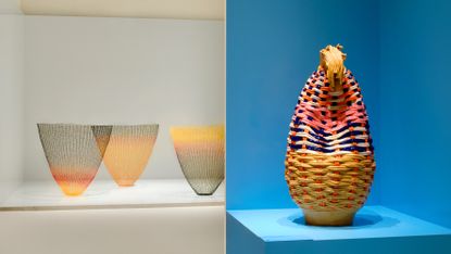 Craft object displayed in gallery space